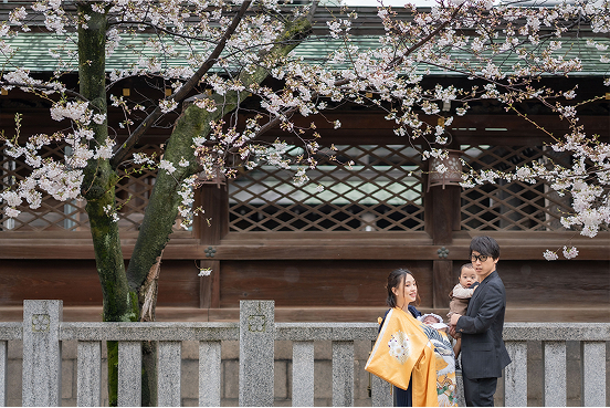 お宮参りの写真
