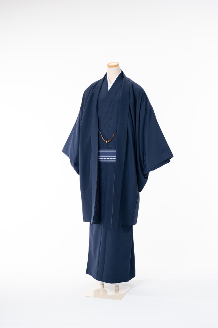 【3】男性着物　２サイズ有り※172㎝位、※180㎝前後位の方へ　化繊