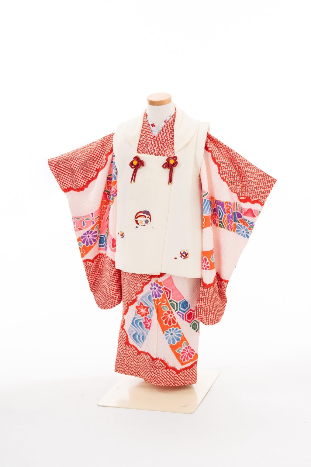 ☆【50】3歳女の子　総絞り　アンティーク