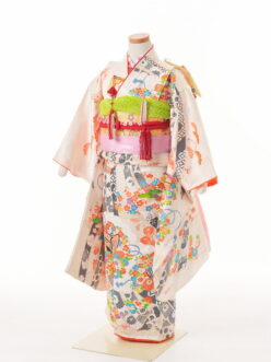 ☆【51】7歳女の子　アンティーク着物　＋3000円