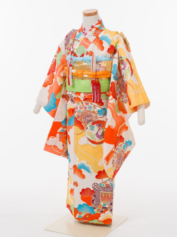 ☆【52】7歳女の子　アンティーク着物　※小さめ＋3000円